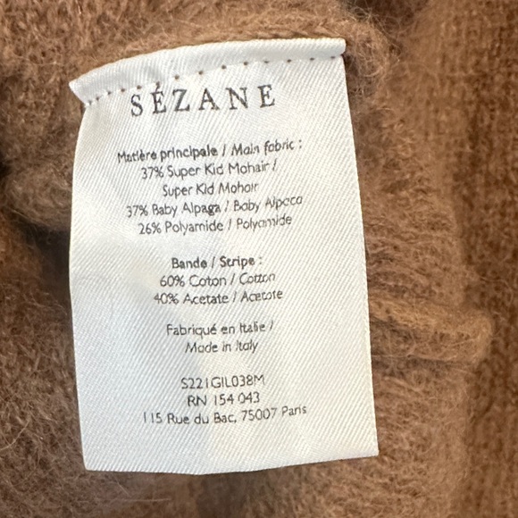 Sezane Gaspard Cardigan in Camel Size XS - Picture 4 of 5